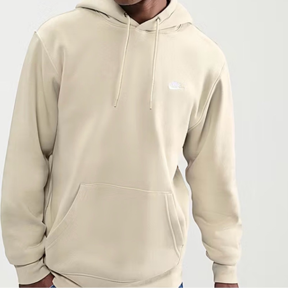 Nike Men’s Hooded Sweatshirt in Beige/Cream